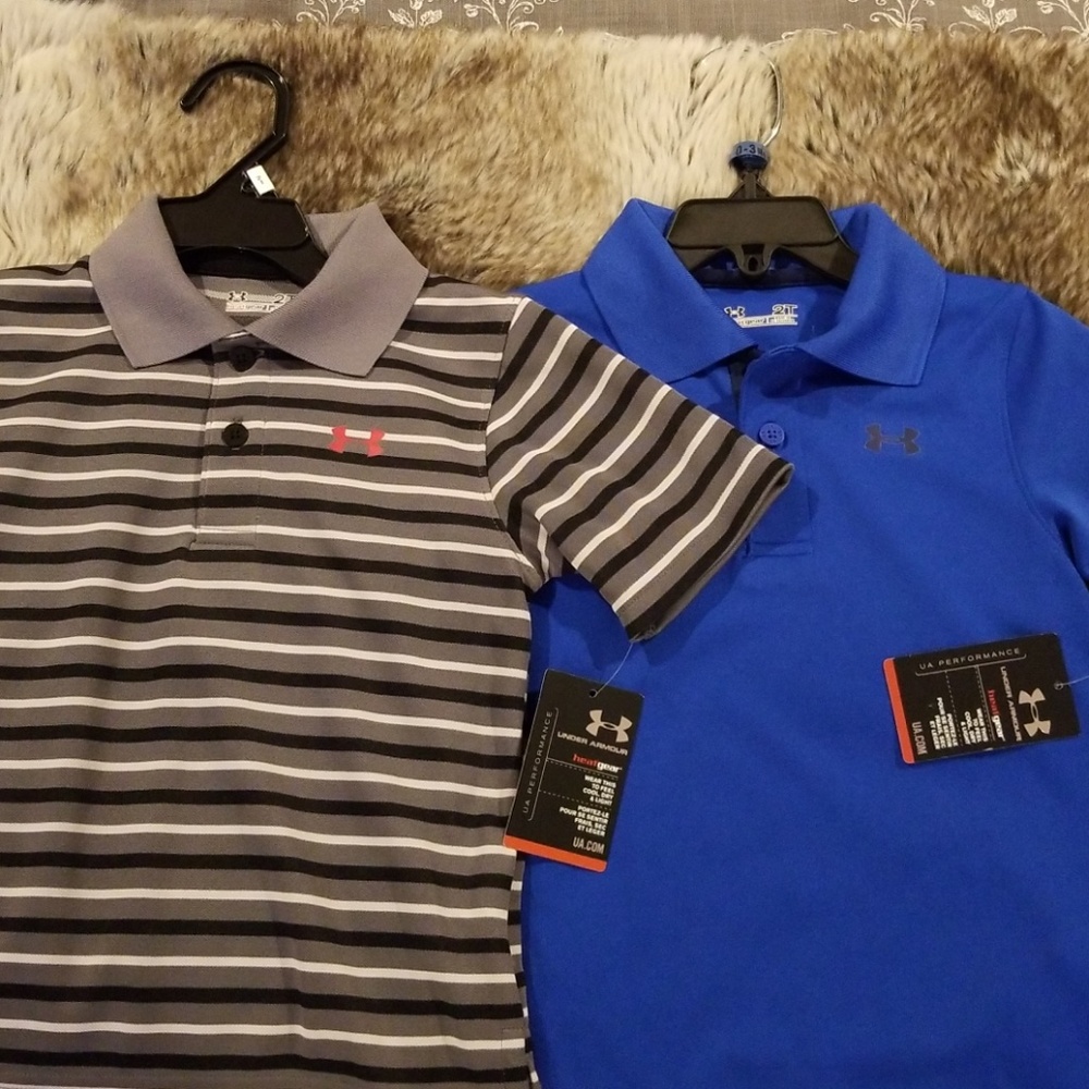 Toddler under armour performance polo shirts